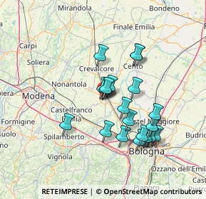 Mappa Via A. Pacinotti, 40017 San Giovanni in Persiceto BO, Italia (12.418)