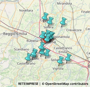 Mappa Via Vincenzo Cascariolo, 41126 Modena MO, Italia (9.63667)