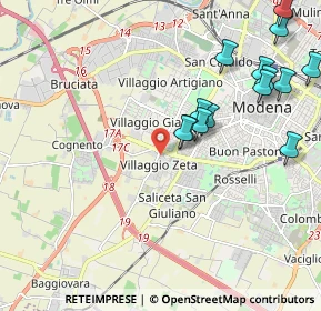 Mappa Via Vincenzo Cascariolo, 41126 Modena MO, Italia (2.36071)
