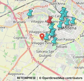 Mappa Via Vincenzo Cascariolo, 41126 Modena MO, Italia (1.89643)
