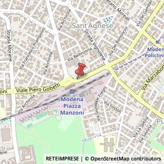 Mappa Piazza Alessandro Manzoni, 4/c, 41100 Modena, Modena (Emilia Romagna)