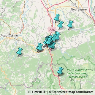 Mappa Via Siri, 15076 Ovada AL, Italia (4.4755)