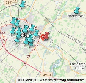 Mappa Via Francesco Malipiero, 41122 Modena MO, Italia (4.105)