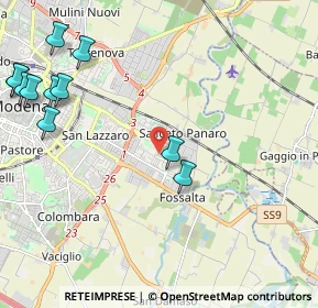 Mappa Via Francesco Malipiero, 41122 Modena MO, Italia (2.86455)