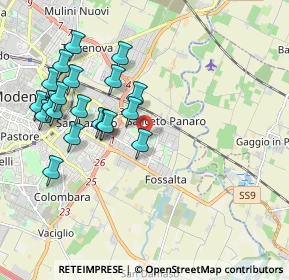 Mappa Via Francesco Malipiero, 41122 Modena MO, Italia (2.0455)