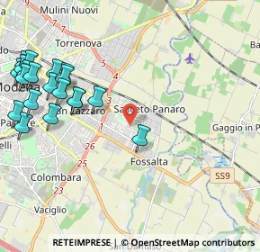 Mappa Via Francesco Malipiero, 41122 Modena MO, Italia (2.756)