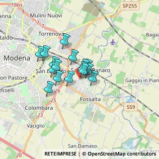 Mappa Via Francesco Malipiero, 41122 Modena MO, Italia (1.14313)