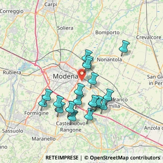 Mappa Via Francesco Malipiero, 41122 Modena MO, Italia (6.949)