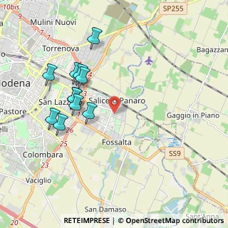Mappa Via dei Tornitori, 41122 Modena MO, Italia (1.96636)