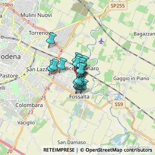 Mappa Via dei Tornitori, 41122 Modena MO, Italia (0.75444)