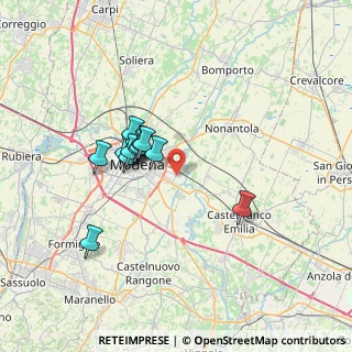 Mappa Via dei Tornitori, 41122 Modena MO, Italia (5.71833)