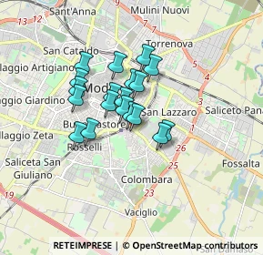 Mappa Via Monte Santa Giulia, 41125 Modena MO, Italia (1.17474)