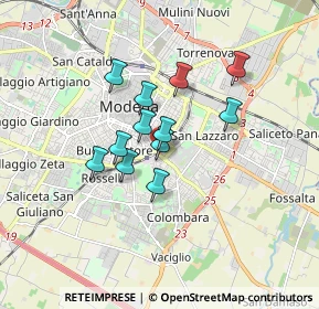 Mappa Via Monte Santa Giulia, 41125 Modena MO, Italia (1.23167)