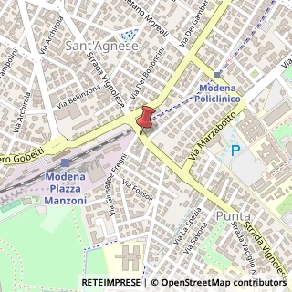 Mappa Strada Vignolese,  291, 41100 Modena, Modena (Emilia Romagna)