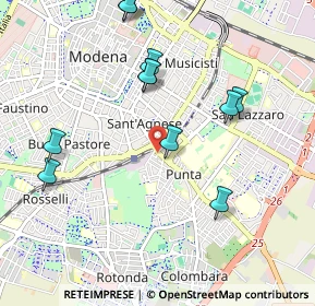 Mappa Via Monte Santa Giulia, 41125 Modena MO, Italia (1.07)