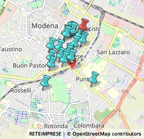 Mappa Via Monte Santa Giulia, 41125 Modena MO, Italia (0.6465)