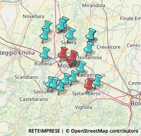 Mappa Via Monte Santa Giulia, 41125 Modena MO, Italia (11.3055)