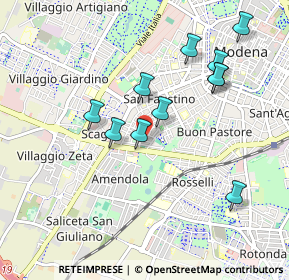 Mappa Via Filippino Lippi, 41124 Modena MO, Italia (0.92182)