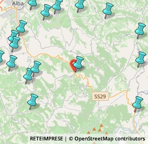 Mappa SP429 Savona-Alba, 12050 Benevello CN, Italia (6.62)