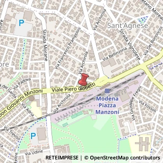 Mappa Viale P. Gobetti, 94, 41124 Modena, Modena (Emilia Romagna)