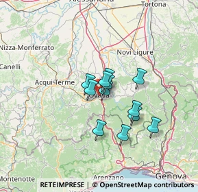 Mappa Presso C.R.O. Centro Ricreativo, 15076 Ovada AL, Italia (8.99917)