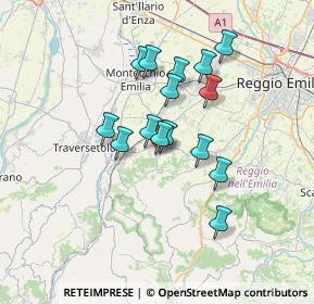 Mappa Via Giovanni Pascoli, 42020 Quattro Castella RE, Italia (5.614)