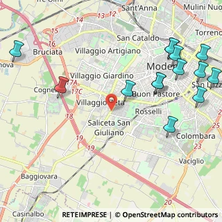 Mappa Via Costanzo Varoli, 41126 Modena MO, Italia (2.83714)