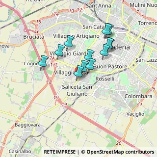 Mappa Via Costanzo Varoli, 41126 Modena MO, Italia (1.52833)