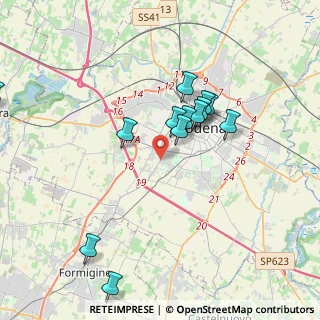 Mappa Via Costanzo Varoli, 41126 Modena MO, Italia (3.77615)
