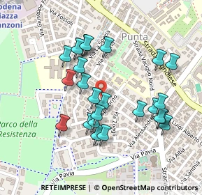 Mappa Via Pegli, 41125 Modena MO, Italia (0.212)