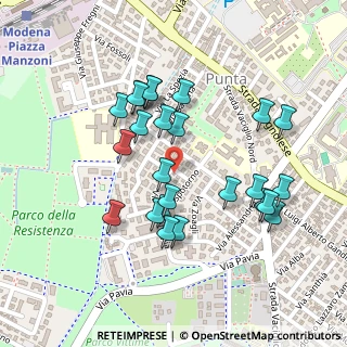 Mappa Via Pegli, 41125 Modena MO, Italia (0.212)