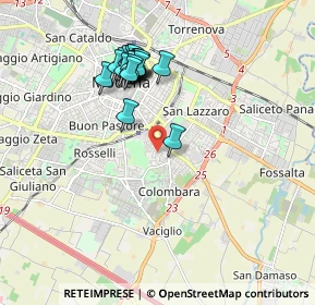 Mappa Via Pegli, 41125 Modena MO, Italia (1.764)