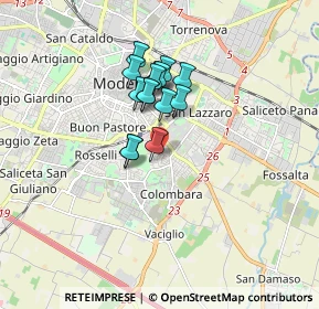 Mappa Via Pegli, 41125 Modena MO, Italia (1.22067)