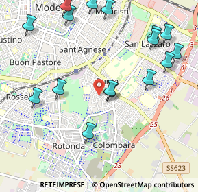 Mappa Via Pegli, 41125 Modena MO, Italia (1.25938)