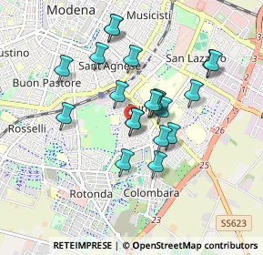 Mappa Via Pegli, 41125 Modena MO, Italia (0.7555)