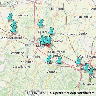 Mappa Via D. Ellington, 41122 Modena MO, Italia (17.81857)
