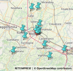 Mappa Via Roberto Serracchioli, 41125 Modena MO, Italia (14.04333)
