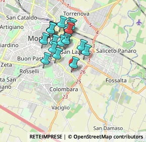 Mappa Via Roberto Serracchioli, 41125 Modena MO, Italia (1.578)