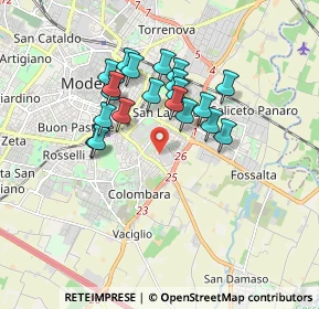 Mappa Via Roberto Serracchioli, 41125 Modena MO, Italia (1.4715)