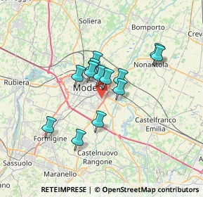 Mappa Via Roberto Serracchioli, 41125 Modena MO, Italia (5.20846)