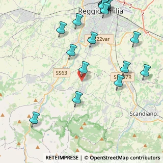 Mappa SP 25, 42020 Albinea RE, Italia (5.8505)