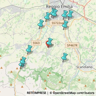 Mappa SP 25, 42020 Albinea RE, Italia (4.63583)