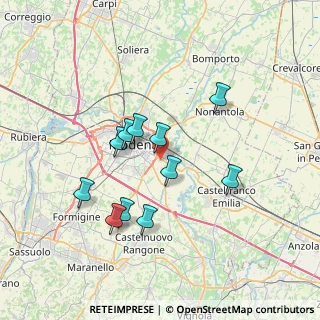 Mappa Via Armando Bussi, 41126 Modena MO, Italia (6.35364)