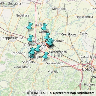 Mappa Via Armando Bussi, 41126 Modena MO, Italia (8.97769)