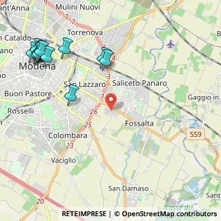 Mappa Via Armando Bussi, 41126 Modena MO, Italia (2.98769)