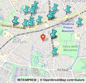 Mappa Via Tolmezzo, 41125 Modena MO, Italia (0.551)