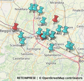 Mappa Via Tolmezzo, 41125 Modena MO, Italia (13.72667)