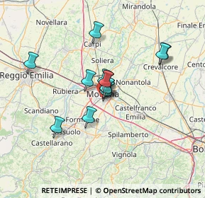 Mappa Via Tolmezzo, 41125 Modena MO, Italia (9.64308)