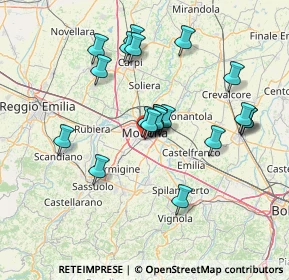 Mappa Via Tolmezzo, 41125 Modena MO, Italia (13.32)