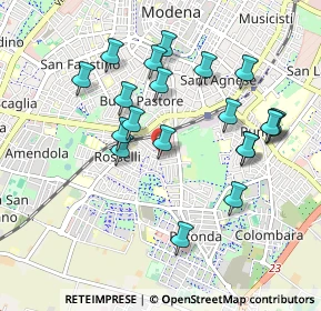 Mappa Via Tolmezzo, 41125 Modena MO, Italia (0.939)